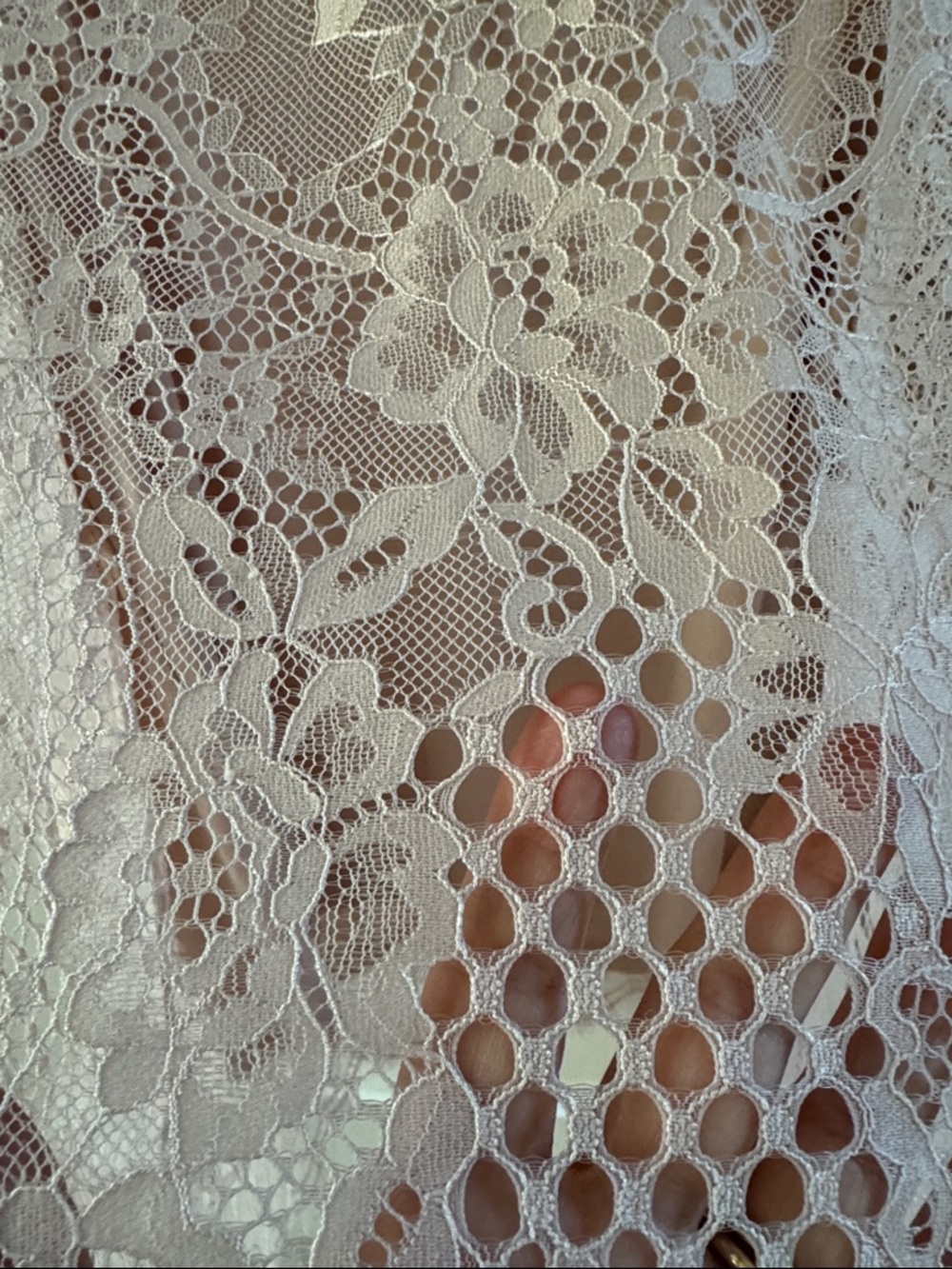 Savanna Jane Boho Top - Blush Pink - Lace - Mock Neck - Ruffle - Preloved - Picture 8 of 8